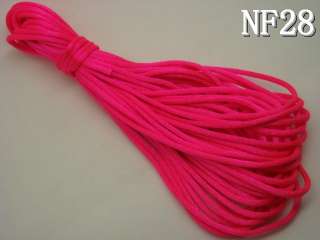 2mm Nylon Silk Chinese Knot Rattail Jewelry Cords Bracelet Threads 