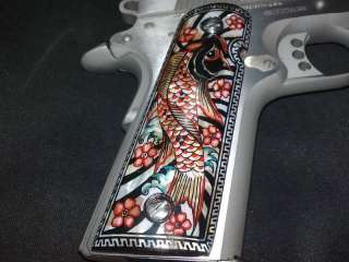 MOTHER OF PEARL INLAY GRIPS FIT COLT 1911,1991 & CLONES #1  