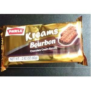 Parle Kreams Bourbon Chocolate Cream Biscuits 2.82 Oz (80 Gm) (Pack of 