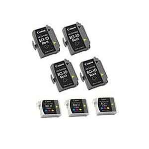 VALUE PACK for Canon BCI 10Bk/BCI 11C Compatible 