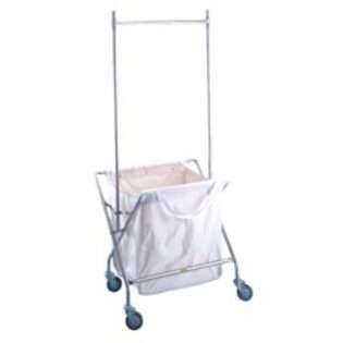 Wire 652C53C Collapsible Laundry Hamper Frame with Canvas Bag and 