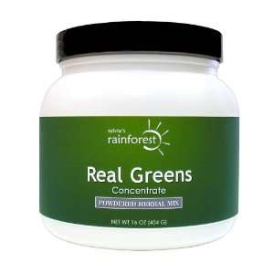  Sylvias Rainforest Real Greens Concentrate, 16 Ounce Tub 