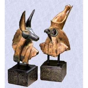  Ancient Egyptian gods Sculptures Anubis and Horus New 