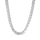 Bling Jewelry Sterling Silver Square Link Mens Chain Necklace 20