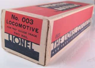 Lionel OO Gauge Complete Pre War Train Set Original package NM Metal 