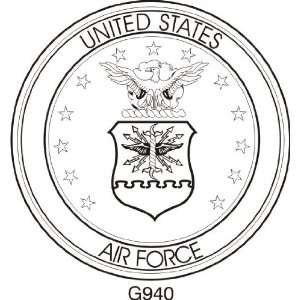  Air Force Seal Rubber Stamp: Arts, Crafts & Sewing