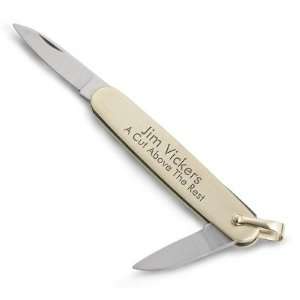  Personalized Gold Pocket Knife Gift