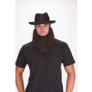    Deluxe Brown Colonial Settler Pilgrim Amish Costume Beard Clothing