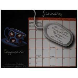  Coffee / Latte 2011 14 Month Mousepad Calendar Office 