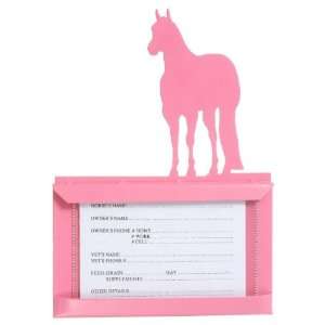  Stall Card Holder Standing Horse