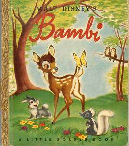 Bambi, Little Golden Book, Copyright 1948, Edition A  