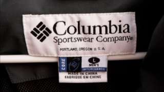 COLUMBIA Mens Large L BLUE Omni Tech Packable Jacket Coat  