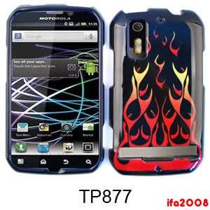   4G ELECTRIFY WILD FIRE ORANGE RED FLAME CASE COVER SKIN HARD  