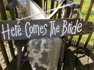   the bride sign reversible JUST MARRIED wedding decor barn wood rustic