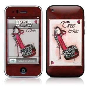 Tres Chic Shoe Design Protector Skin Decal Sticker for Apple 3G iPhone 