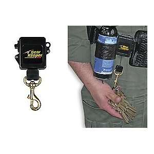 Keeper High Security Key Retractor Clamp On Rotating Belt Clip Police 