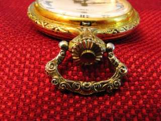 VINTAGE ANDRE RIVALLE 17 JEWELS GOLD POCKET WATCH SWISS MADE  