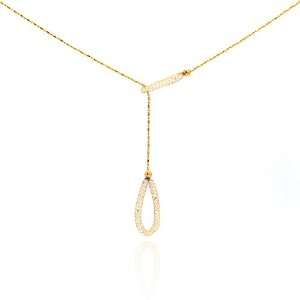 Lariat Necklace Gold Plated Lariat Necklace Ending With 2 Silver Gold 