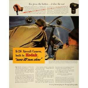  Aircraft Camera Aerial Lenses Bombsight Bombardier   Original Print Ad