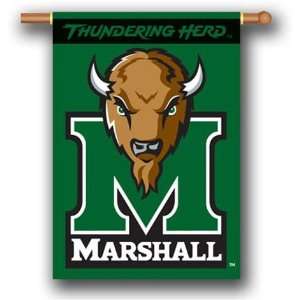  NIB Marshall Thundering Herd Banner Flag & Pole Sleeve 