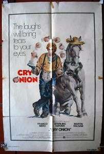 Cry Onion Franco Nero Original Movie Poster 70s  
