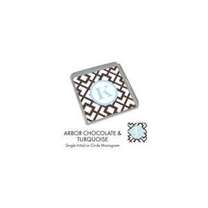  Lucite Tray   Arbor Chocolate and Turquoise