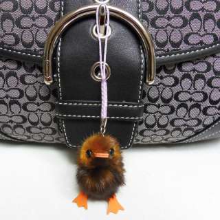 Angry birds Mink Fur Key Cell Phone Bag Charm 40~45  
