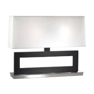  Sonneman Otto 2 Light Table Lamp in Blackened Steel   3515 