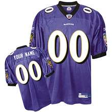 Reebok Baltimore Ravens Customized Authentic Team Color Jersey (48 56 