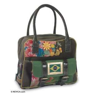   leather handbag, Brazilian Diversity 