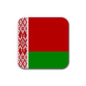  Belarus Flag Square Coasters (set of 4)