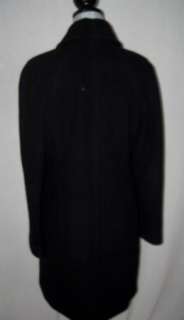 Michael Michael Kors Coat S Black Wool Single Breasted Classic Button 
