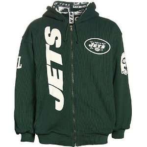  NFL New York Jets Reversible Hooded Fleece: Sports 