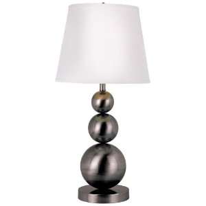  Antique Nickel Stacked Balls Table Lamp: Home Improvement
