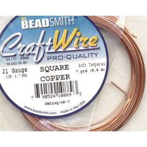  Solid Copper Square Wire   21 Gauge Arts, Crafts & Sewing