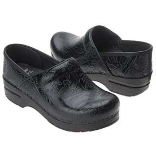 Womens Dansko Professional Tooled Black Tooled Shoes 