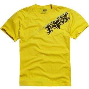  Fox Racing Blast T Shirt   X Large/Yellow Automotive