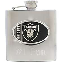 Great American Oakland Raiders Stainless Steel Custom Flask    
