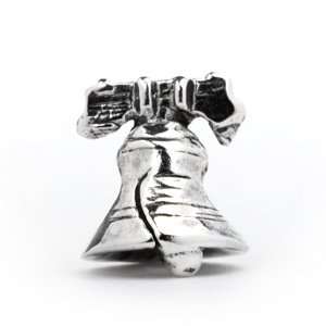  Novobeads Liberty Bell Charm in Sterling Silver   Made in 