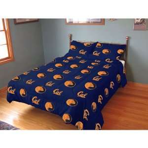  Cal Golden Bears NCAA Comforter Set (Rotary Solid): Sports 