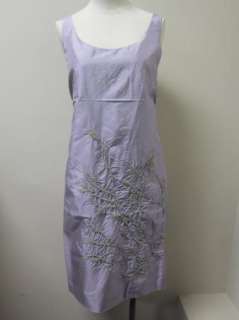   Kala Embroidered Taffeta Long Tunic Dress IcyPlum NWT $238  