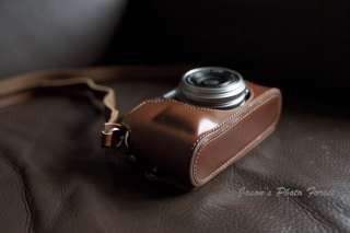   Real Leather Camera Case for FUJI X100 include camera strap  