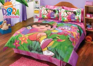New Dora and Boots Comforter Bedding Sheet Set Full 8 Pieces  
