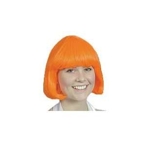  Just For Fun Bob Wig (With Fringe)   Orange: Toys & Games