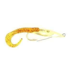  Weedless Spoon 1/4oz  Gold/ Root Beer/ Worm Sports 