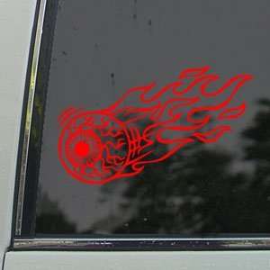   Red Decal Hotrod Rat Fink Window Red Sticker Arts, Crafts & Sewing