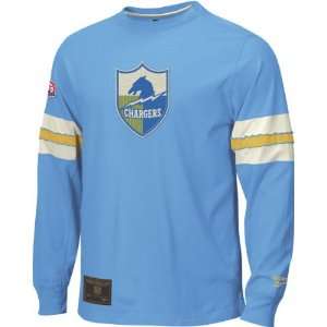   Chargers Gridiron Classics Throwback Logo Long Sleeve Jersey Crew