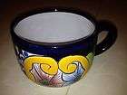 Talavera Mexican Coffee Mug 4 D x 3 1/4 H Ceramic Pottery