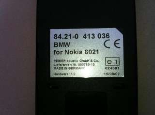 BMW Handyhalterung Snap in Adapter Ladeschale Nokia 6021/6020 in 