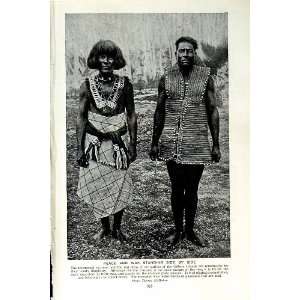  c1920 WAR DRESS NATIVES GILBERT ISLANDS NAURU BALLERINA 